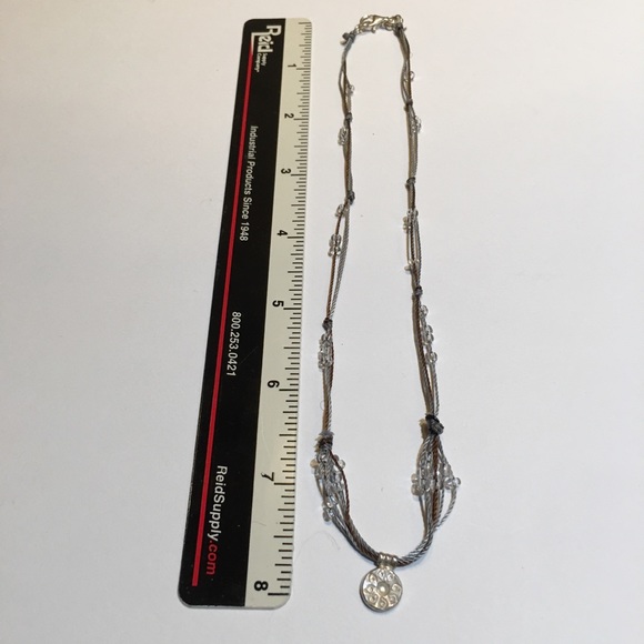 Peyote Bird 925 Sterling Silver Silk Bead Necklace - Picture 6 of 8